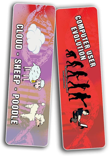 Funny Evolution bookmarks (10-Sets X 6 Cards)