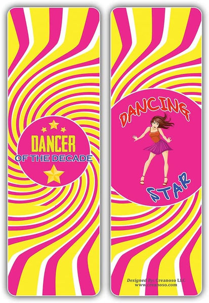 Creanoso I am a Dancer Bookmarks (5-Sets X 6 Cards) â€“ Daily Inspirational Card Set â€“ Interesting Book Page Clippers â€“ Great Gifts for Adults and Teens
