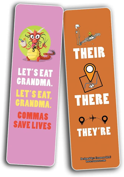 funny english grammar mistakes Bookmarks (2-Sets X 6 Cards)