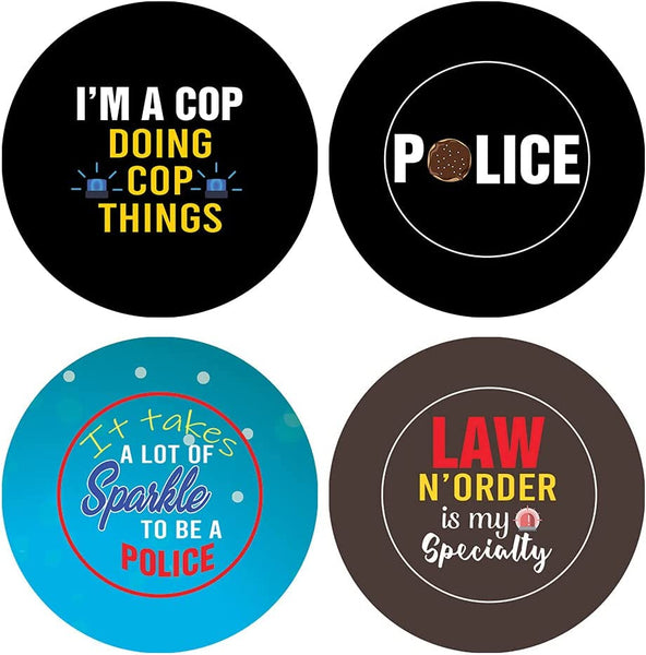 I am a Police Stickers (5 Sets X 16 Designs)
