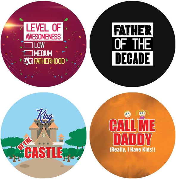 Creanoso I Am A Great Father Stickers (5 Sets X 16 Designs) â€“ Sticker Card Giveaways for Fathers â€“ Awesome Stocking Stuffers Gifts for Parents and Fathers