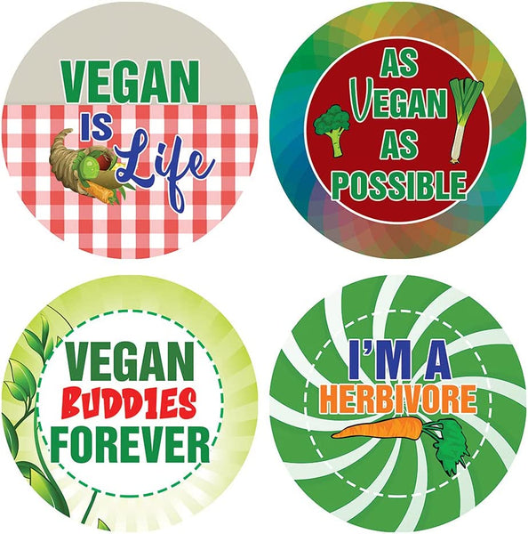 Vegan Stickers (10 Sets X 16 Designs)
