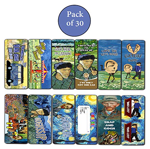 Creanoso Obsessed with Van Gogh Bookmarks Series 2 - Classical Art Impressions Page Clippers