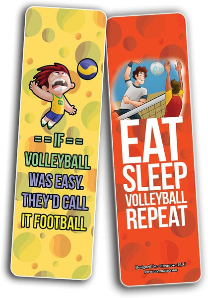 Funny Funny Volleyball Bookmarks (10-Sets X 6 Cards)