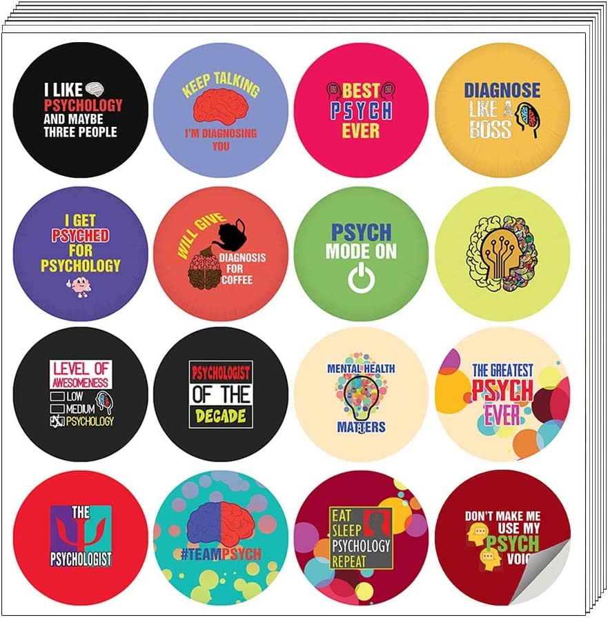 I am a Psychologist Stickers (20 Sets X 16 Designs)