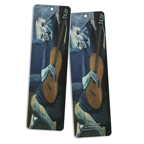 Creanoso Famous Art Bookmarks (12-Pack) - Famous Painting Collection Pack - Great Gift Ideas