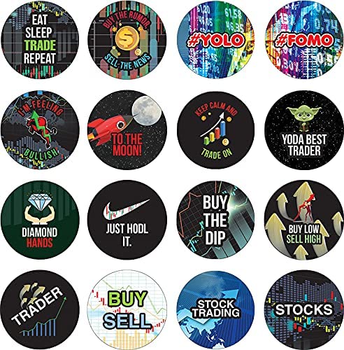 Stock Trading Stickers (10 Sets X 16 Designs)
