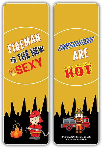 I am a Firefighter Pinback Bookmarks (2-sets X 6 Cards)