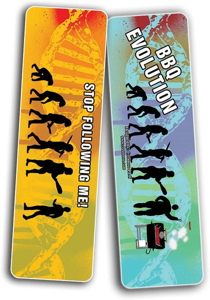 Funny Evolution bookmarks (5-Sets X 6 Cards)