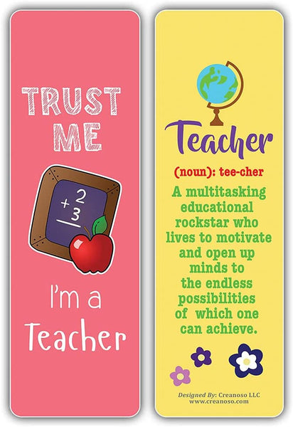 I am a Teacher Bookmarks (2-sets X 6 Cards)