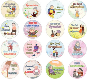 Creanoso Grandma Life Quotes Stickers (5 Sets X 16 Designs) â€“ Sticker Card Giveaways for Grandmothers â€“ Awesome Stocking Stuffers Gifts â€“ Home Rewards Enticements