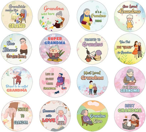 Creanoso Grandma Life Quotes Stickers (5 Sets X 16 Designs) â€“ Sticker Card Giveaways for Grandmothers â€“ Awesome Stocking Stuffers Gifts â€“ Home Rewards Enticements