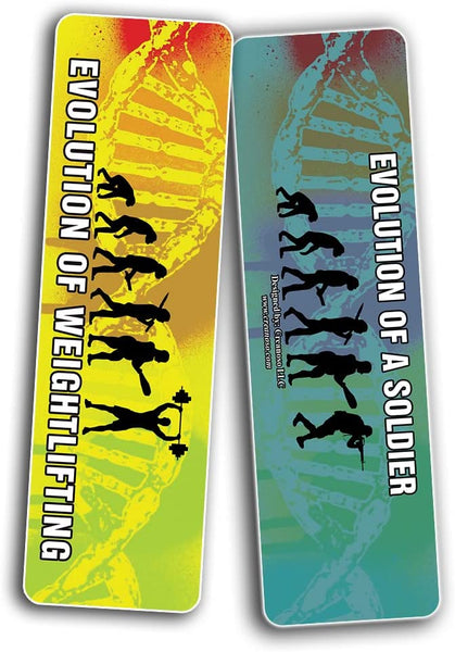 Funny Evolution bookmarks (10-Sets X 6 Cards)