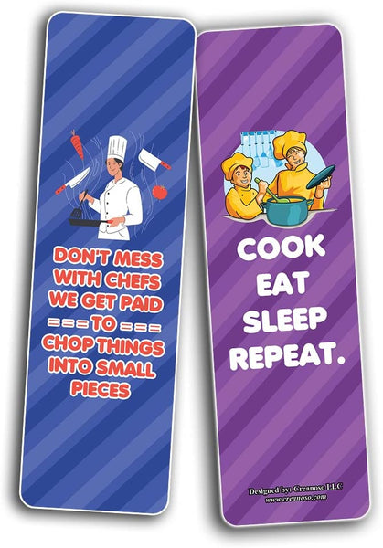 funny cooking bookmarks (5-Sets X 6 Cards)