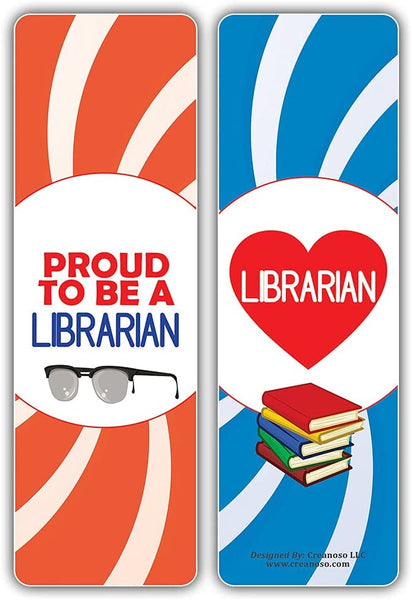 I am a Librarian Bookmarks (2-Sets X 6 Cards)