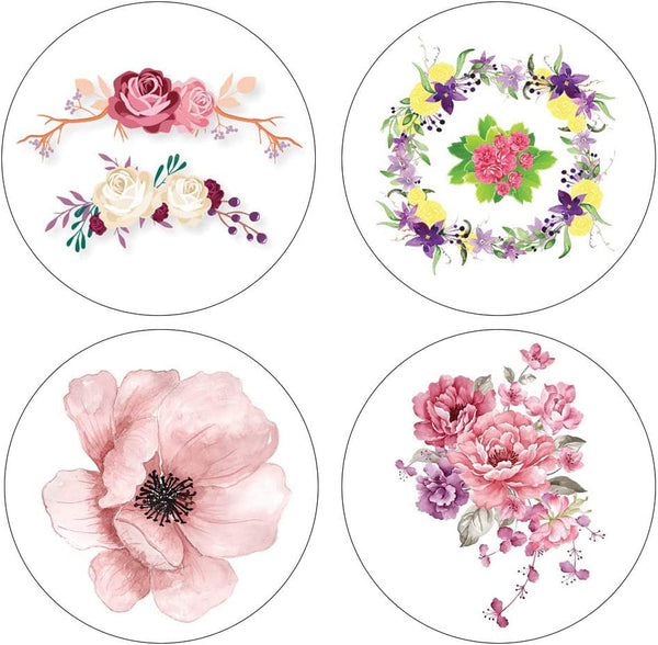 Creanoso Inspiring Flower Thank You Stickers (20-Sheet) Ã¢â‚¬â€œ Unique Wall Art Decal DÃƒÂ©cor Sticky Cards Ã¢â‚¬â€œ Cool Thank You Gift Token Giveaways for Graduation, Thanksgiving, Wedding, Bridal Party, Birthdays