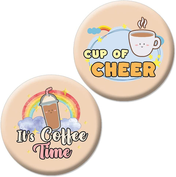 Fun Quotes for Coffee Addict Buttons (1-Set X 10 Buttons)