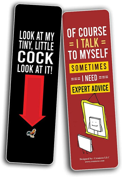 Creanoso Funny bookmarks for Men (30-Pack) - Party Favors & Corporate Giveaway Incentives Gift Pack