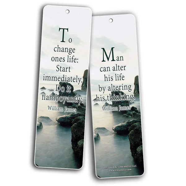 Creanoso Inspirational and Motivational Quote Sayings Bookmarks - Assorted Pack Collection