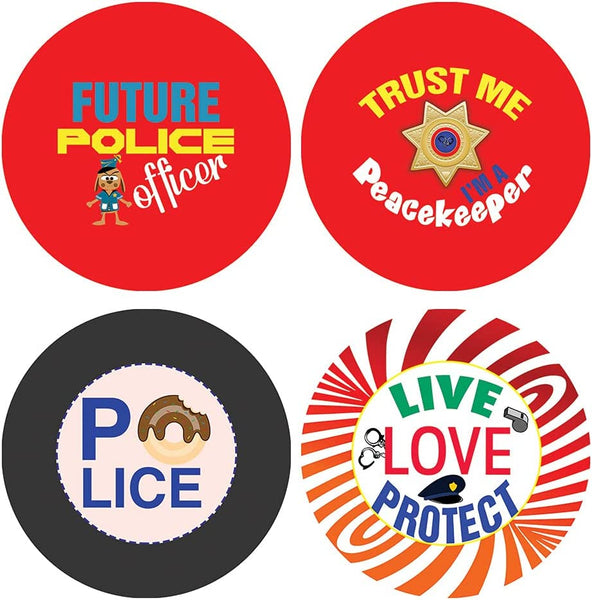 I am a Police Stickers (5 Sets X 16 Designs)