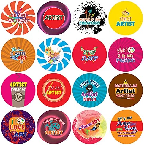 I am an Artist Stickers (5 Sets X 16 Designs)