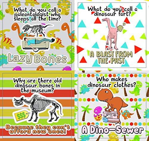Creanoso Funny Dinosaurs Humor Stickers (20-Sheet) - Premium Quality Gift Ideas for Children, Teens, & Adults for All Occasions - Stocking Stuffers Party Favor & Giveaways