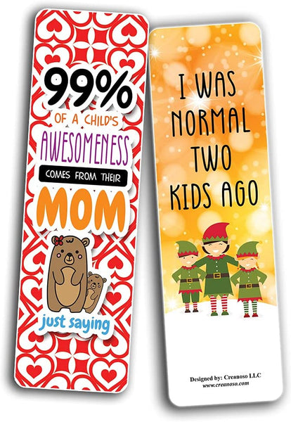 Funny Mom Quotes Collections bookmarks (2-Sets X 6 Cards)