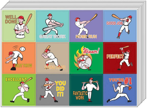Creanoso Inspiring Positive Motivational (Baseball Series) Stickers Ã¢â‚¬â€œ Sticky Wall Decal
