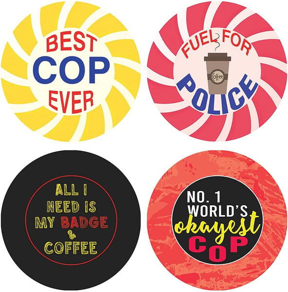 I am a Police Stickers (5 Sets X 16 Designs)