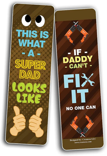 Funny dad Quotes Collections bookmarks (5-Sets X 6 Cards)
