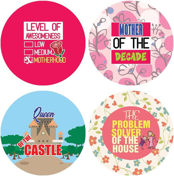 Creanoso I Am A Caring Mother Stickers (5 Sets X 16 Designs) â€“ Sticker Card Giveaways for Mothers â€“ Awesome Stocking Stuffers Gifts for Mothers and Expectant Mothers