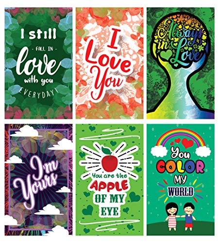 Romantic Inspirational Lunch Box Love Notes Series 2 (60-Cards)-Mini Educational Information Cards Set â€“ Unique Gift Set for Boys, Girls - Assorted Learning Giveaways Pack â€“ Informational Cards