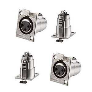 Creanoso Audio Female Jack 3-Pin XLR Panel Mount (4 Pack)