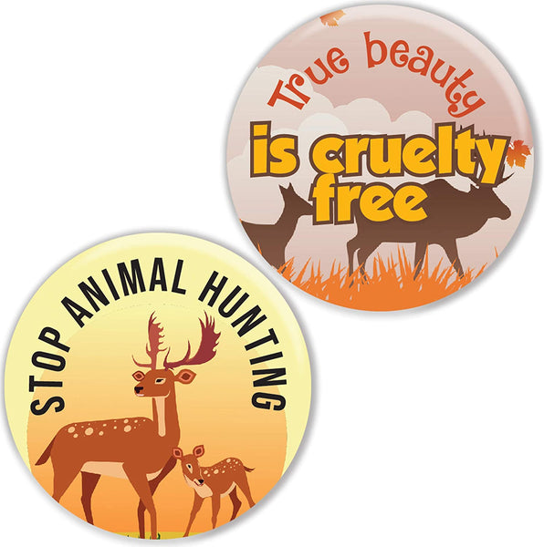 Stop Animal Abuse Pinback Buttons (10 Pack)