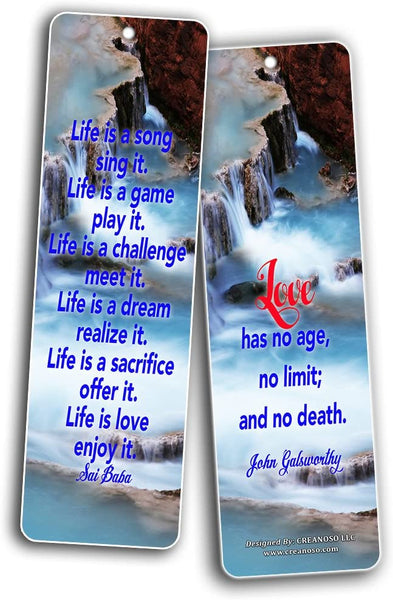 Creanoso Love Quotes Bookmarks (30-Pack)