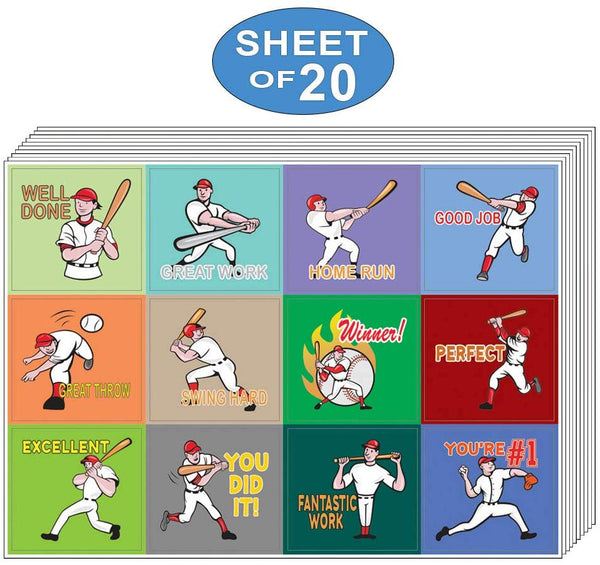 Creanoso Inspiring Positive Motivational (Baseball Series) Stickers Ã¢â‚¬â€œ Sticky Wall Decal