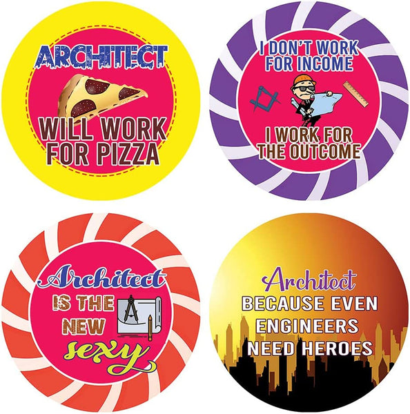 I am a Architect Stickers (5 Sets X 16 Designs)