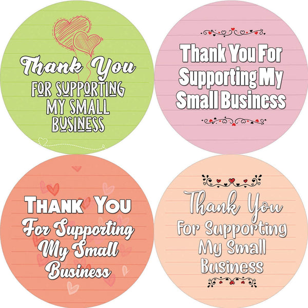 Small Business Thank You Stickers Series 1 (5-Sheet)