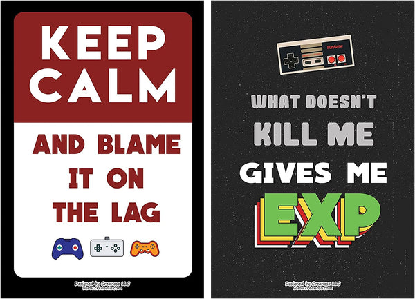 Fun Gamer Posters (4-Set X 6 Designs)