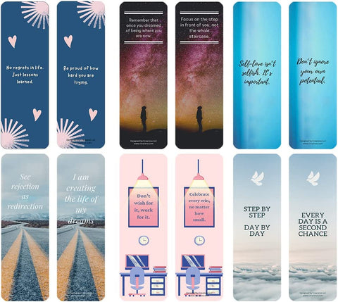 Cute Inspirational Bookmarks Series 2 (10-Sets X 6 Cards)