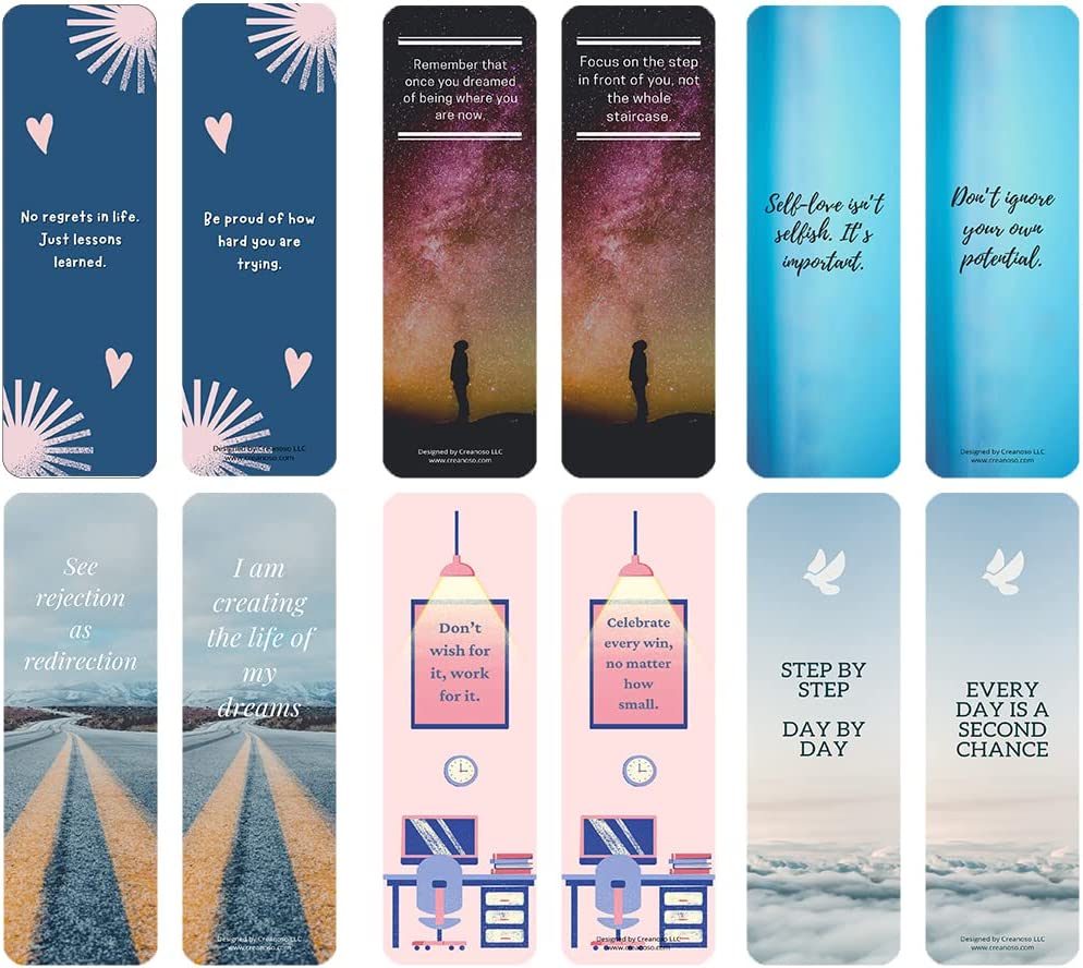 Cute Inspirational Bookmarks Series 2 (5-Sets X 6 Cards)