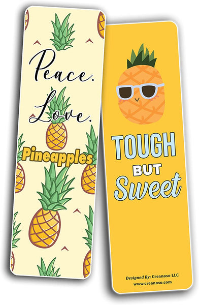 Pineapple Bookmarks (5-Sets X 6 Cards)