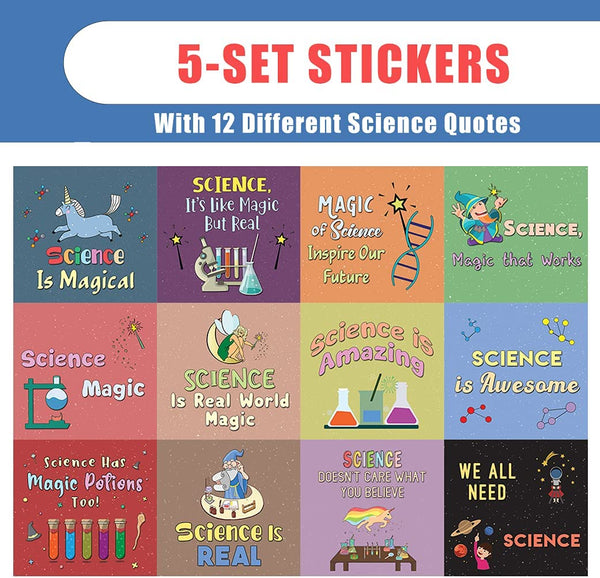 Science is Magic Stickers (5 Sets X 12 Designs)