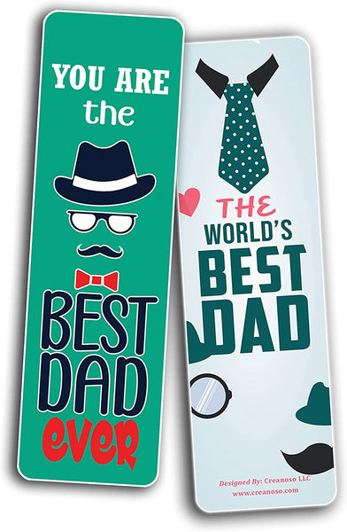 Father's Appreciation and Father's Day Bookmarks (2-Sets X 6 Cards)