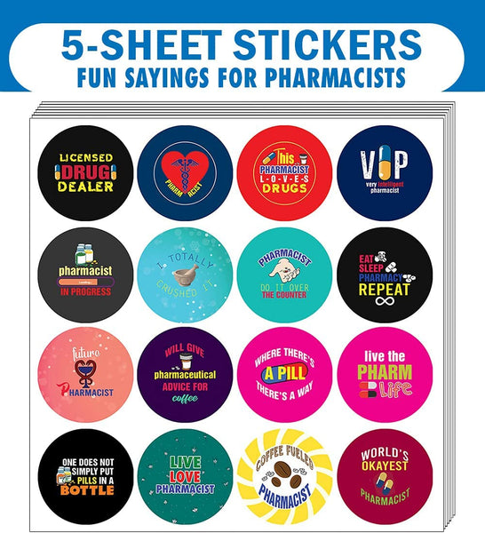I am a Pharmacist Stickers (5 Sets X 16 Designs)