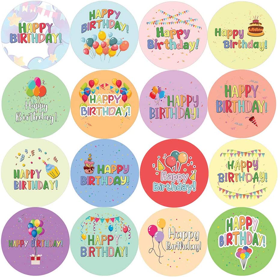 Happy Birthday Stickers (10-Sheet)