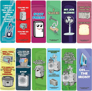 Funny Sarcastic Appliances Bookmarks (10-Sets X 6 Cards)