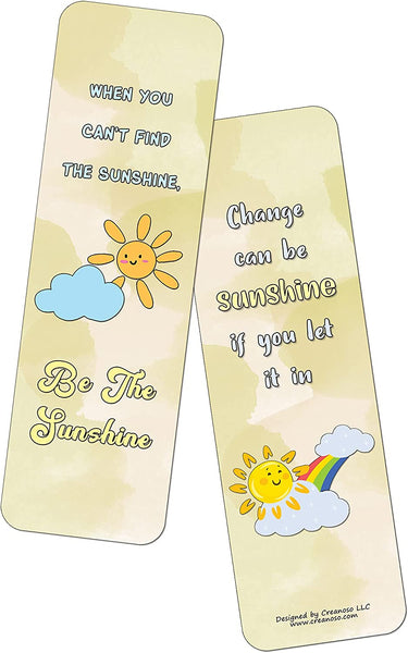 Motivational Watercolor Nature Bookmarks (5-sets X 6 Cards)