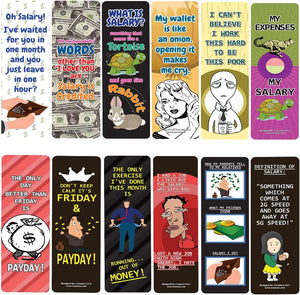 Funny Salary Quotes Bookmarks (10-Sets X 6 Cards)