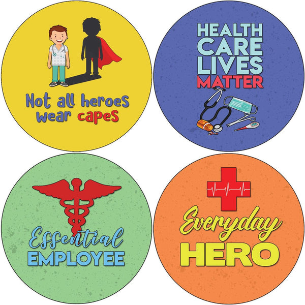 Creanoso Health Care Heroes Appreciation Stickers (20-Sheet) - Premium Quality Gift Ideas for Children, Teens, & Adults for All Occasions - Stocking Stuffers Party Favor & Giveaways